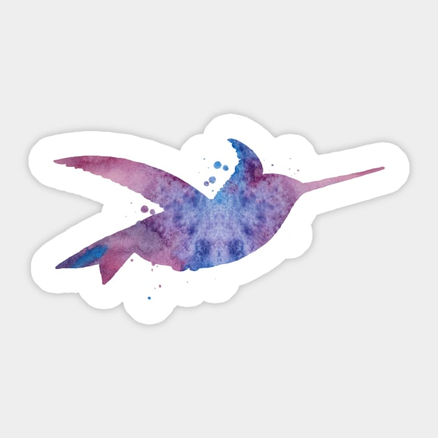 Hummingbird Sticker by TheJollyMarten